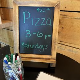 Pizza special on Saturdays from 3-6pm Pizza special on Saturdays from 3-6pm
