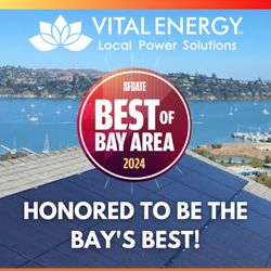 Vital Energy Solutions - Thank you for voting us Best of the Bay for solar installers!