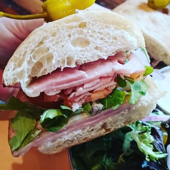 Pizza Hyena - Ham and cheese sandwich with arugula, yummy! - Pizza Near Me - Surfside Beach, South Carolina Pizza Hyena - Ham and cheese sandwich with arugula, yummy! - Pizza Near Me - Surfside Beach, South Carolina