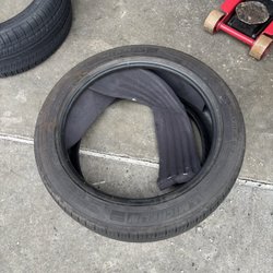 Jack Furrier Tire & Auto Care - Tire showing detached foam.