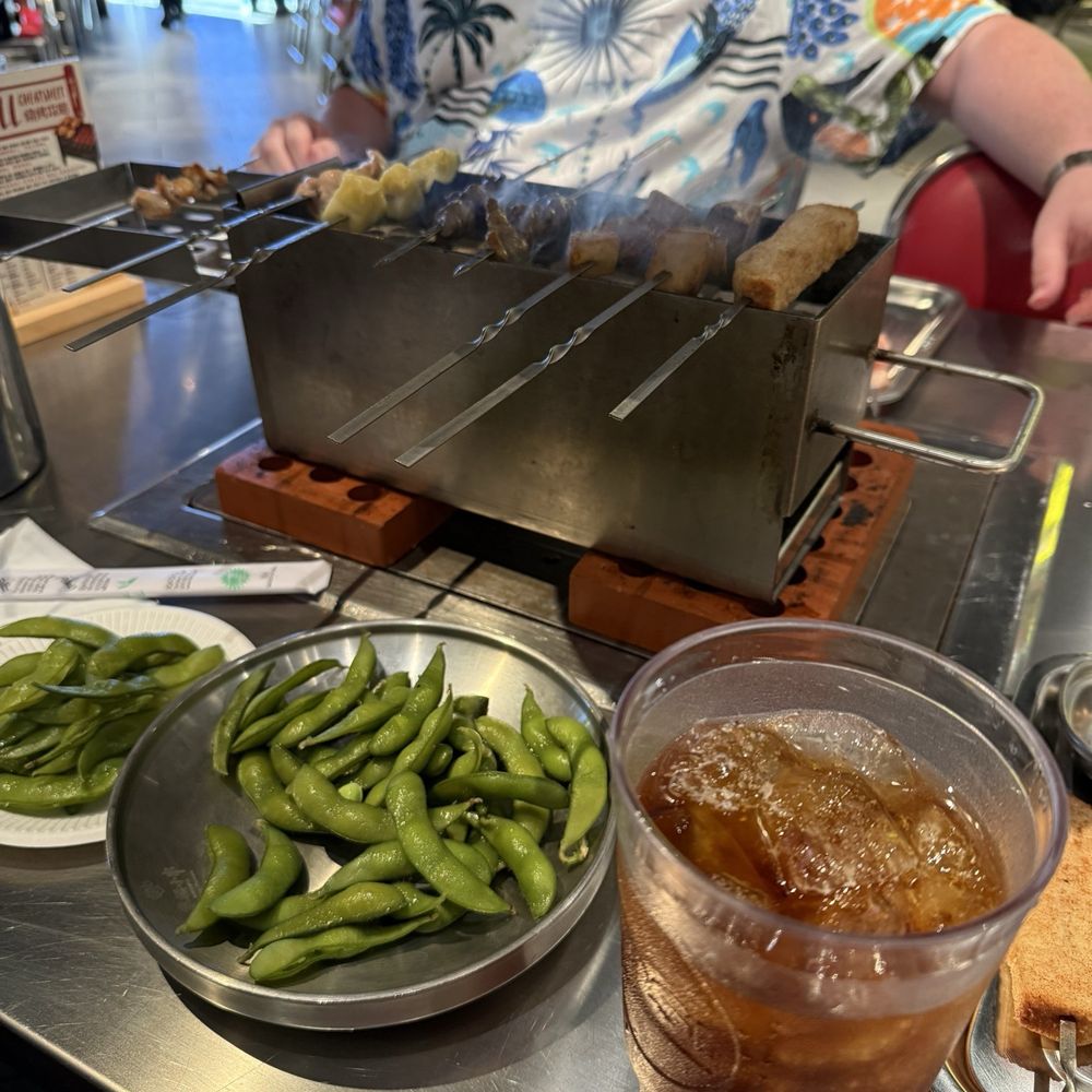 Chubby Skewers - Edamame, garlic bread skewer, wagyu beef skewer, pineapple skewer, chicken thigh skewerr - Barbeque Near Me - Mesa, Arizona Chubby Skewers - Edamame, garlic bread skewer, wagyu beef skewer, pineapple skewer, chicken thigh skewerr - Barbeque Near Me - Mesa, Arizona