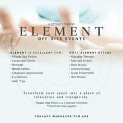 A Stones Throw Massage Therapy - Make A Stones Throw a part of your next event!