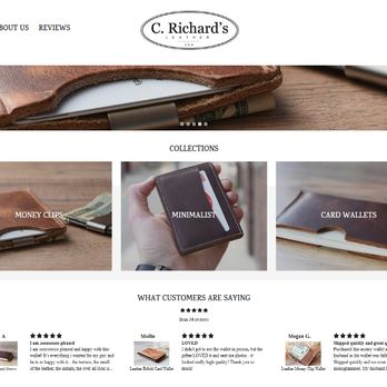 Maine Online Solutions - CRichardsLeather.com Website Work on Squarespace Platform by Our Head of Design and Development Jeff Witt - Web Design Near Me Maine Online Solutions - CRichardsLeather.com Website Work on Squarespace Platform by Our Head of Design and Development Jeff Witt - Web Design Near Me