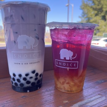 Snoice - Horchata milk tea boba and galaxy far, far away with mango stars. - Bubble Tea Near Me - Spring Valley, California