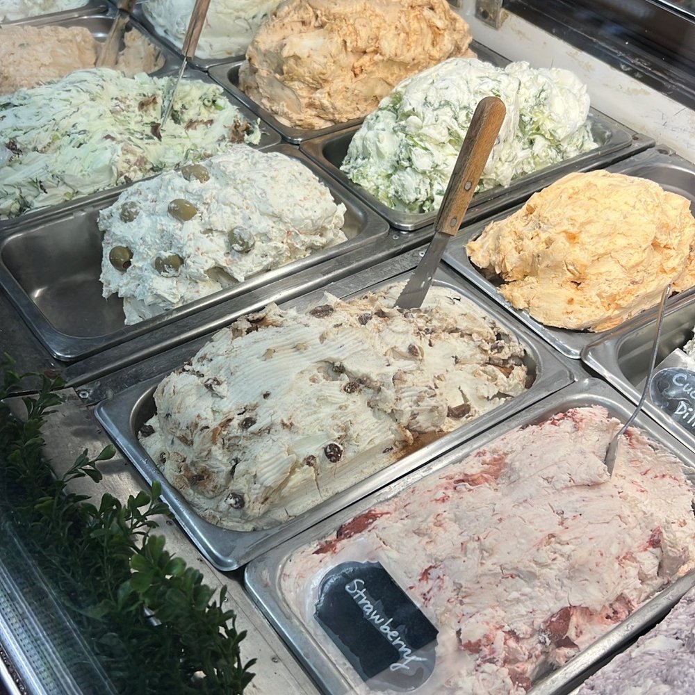 a variety of ice creams