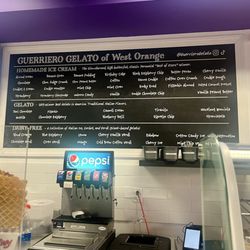 Guerriero Gelato & Cakes - Menu Board