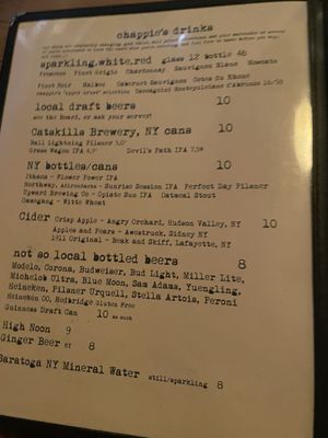 Menu photo 5 Chappie's Roxbury, NY