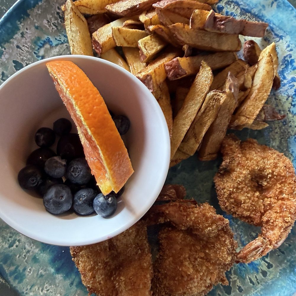 Edom Log Cabin - kids shrimp meal - Comfort Food Near Me - Edom, Texas