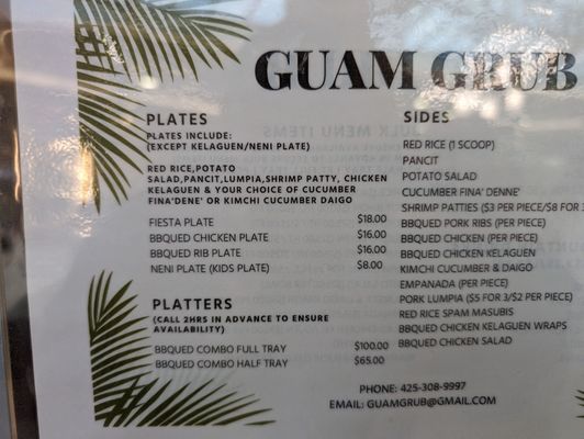 Menu photo 2 Guam Grub Everett, WA