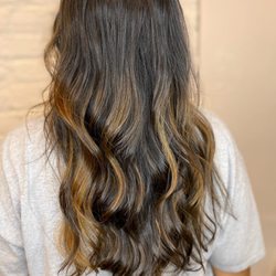 Melissa Meadows Hair Rva - Brunette balayage on FINE HAIR (asian)