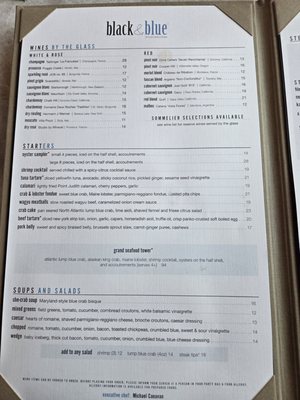 black & blue Steak and Crab, Wellesley, MA by null