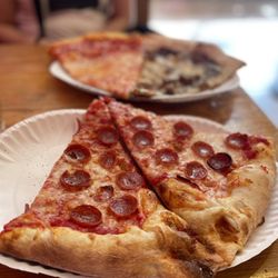 Dimo's Pizza - Pepperoni and Vegan BBQChickenCheddarRanch