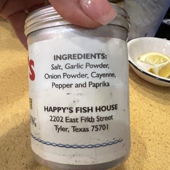 Happy's Fish House - There's special seasoning that they sell - Cajun/Creole Near Me - Tyler, Texas