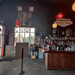the inside of a liquor shop the inside of a liquor shop