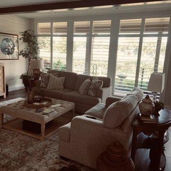 J & L Blinds - Living Room View - Shutters Near Me - Stafford, Texas J & L Blinds - Living Room View - Shutters Near Me - Stafford, Texas