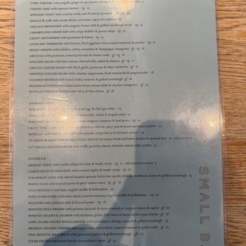 Small Batch - Menu - New American Near Me - Garden City, New York