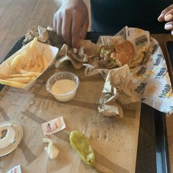 Habit Burger & Grill - Double Burger with cheese.