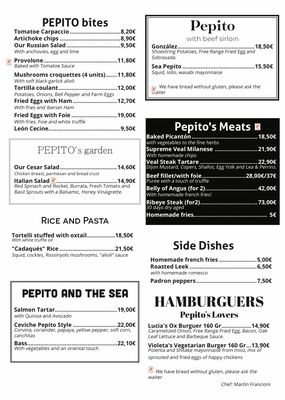 Menu photo 2 Pepito Barcelona, B Menu photo 2 Pepito Barcelona, B