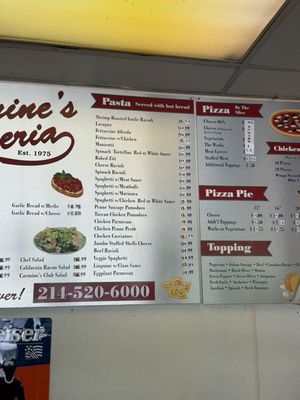 Menu photo 2 Carmine's Pizza Dallas, TX