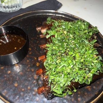 Giselle Miami - Kurobuta pork ribs - Mediterranean Near Me - Miami, Florida Giselle Miami - Kurobuta pork ribs - Mediterranean Near Me - Miami, Florida