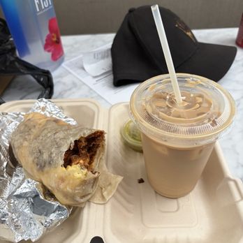 Bbad - Breakfast Burritos All Day - Bacon Bae-con burrito and a latte. - Breakfast & Brunch Near Me - Pasadena, California Bbad - Breakfast Burritos All Day - Bacon Bae-con burrito and a latte. - Breakfast & Brunch Near Me - Pasadena, California
