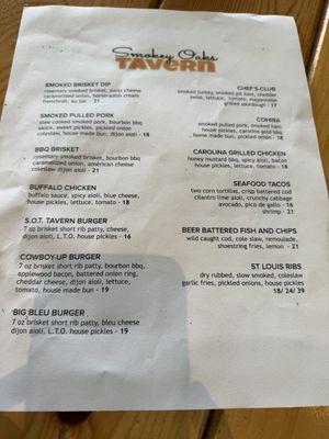 Menu photo 6 Smokey Oaks Tavern Fair Oaks, CA Menu photo 6 Smokey Oaks Tavern Fair Oaks, CA