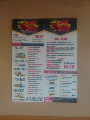 Menu photo 2 Los Taqueiros Jonesboro, AR Menu photo 2 Los Taqueiros Jonesboro, AR