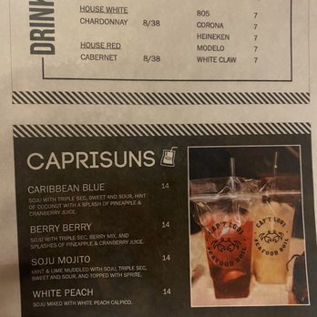 Cap't Loui - Adult Capri Suns! $14!! - Seafood Near Me - Cupertino, California Cap't Loui - Adult Capri Suns! $14!! - Seafood Near Me - Cupertino, California