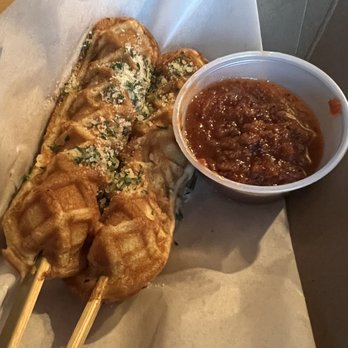 Twisted Cafe - Cheesy Waffledog - New American Near Me - Milwaukee, Wisconsin Twisted Cafe - Cheesy Waffledog - New American Near Me - Milwaukee, Wisconsin