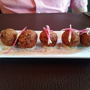 Union Grille Restaurant - Trout hush puppies with a light cream sauce and fresh radish - Steakhouses Near Me - Fort Benton, Montana Union Grille Restaurant - Trout hush puppies with a light cream sauce and fresh radish - Steakhouses Near Me - Fort Benton, Montana