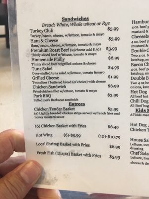 Menu photo 1 Jearlinas Ridgeville, SC