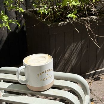 LACKAWANNA COFFEE - Great coffee in their cute yard! - Coffee & Tea Near Me - Jersey City, New Jersey