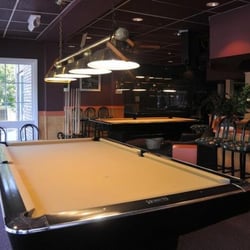 Players Billiards Cafe - All Brunswick 9' Tables.  All Simonis 860 Tournament Cloth.  British Snooker, French Carom, Russian Billiards & Ping Pong