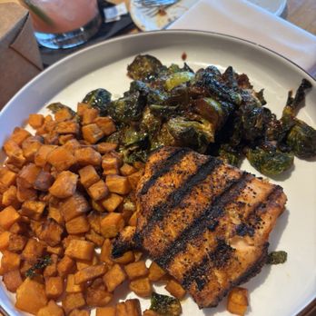 Hg Sply - GRILLED SALMON BYOB - New American Near Me - Fort Worth, Texas