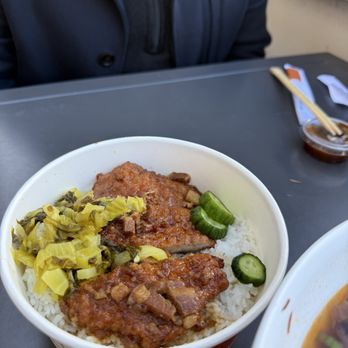 Bafang Dumpling - Pork Chop with Braised Pork Belly Rice (IG@confession.of.a.foodie) - Dim Sum Near Me - Santa Clara, California