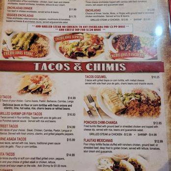 Los Ponchos Mexican Grill - Menu - Mexican Near Me - Lake Charles, Louisiana