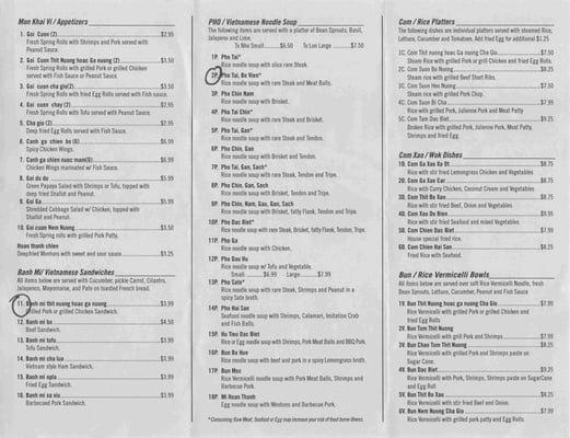 Menu photo 6 Pho Bothell Bothell, WA Menu photo 6 Pho Bothell Bothell, WA