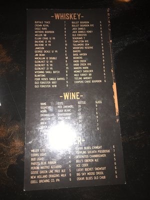Menu photo 6 Blackstone Social Omaha, NE