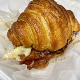 Turkey & Bacon, Brie & Honey Croissant Sandwich