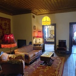Miss Hattie's Bordello - Main waiting area. The ceiling is original