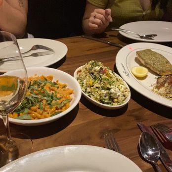 Il Bracco - Spicy Gemelli, Orzo Salad, Pesto Salmon, White wine - Italian Near Me - Houston, Texas Il Bracco - Spicy Gemelli, Orzo Salad, Pesto Salmon, White wine - Italian Near Me - Houston, Texas