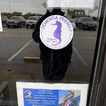 Blue Moon Beach Grill - Definitely unique: I've never seen a "dementia friendly" restaurant before. - Seafood Near Me - Nags Head, North Carolina Blue Moon Beach Grill - Definitely unique: I've never seen a "dementia friendly" restaurant before. - Seafood Near Me - Nags Head, North Carolina