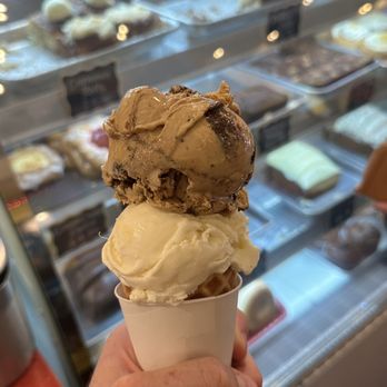 Koloa Mill Ice Cream & Coffee - Top scoop: Kona Mud Pie Bottom scoop: coconut pineapple - Coffee & Tea Near Me - Koloa, Hawaii Koloa Mill Ice Cream & Coffee - Top scoop: Kona Mud Pie Bottom scoop: coconut pineapple - Coffee & Tea Near Me - Koloa, Hawaii