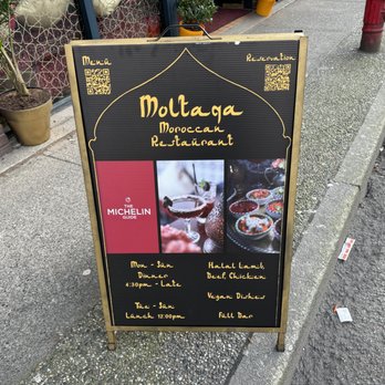 Moltaqa Moroccan Restaurant - Sandwich board outside~ - Moroccan Near Me - Vancouver, British Columbia Moltaqa Moroccan Restaurant - Sandwich board outside~ - Moroccan Near Me - Vancouver, British Columbia
