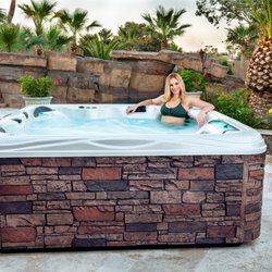 Olson's Spa Service - Stone skirt