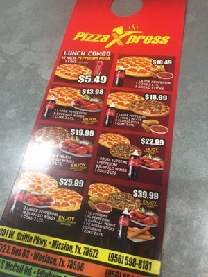 Menu photo 4 Pizza Xpress Edinburg, TX Menu photo 4 Pizza Xpress Edinburg, TX