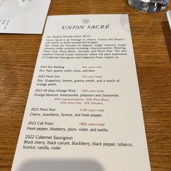 Blu - Wine tasting menu for 16 February 2025