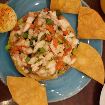 No manches que rico - Shrimp Tostada (delicious) - Tacos Near Me - Miami, Florida
