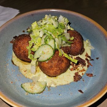 Giana Restaurant - Salmon corn fritters - Pizza Near Me - Easton, Massachusetts