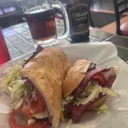 Sub and cold beer on a Saturday afternoon!!